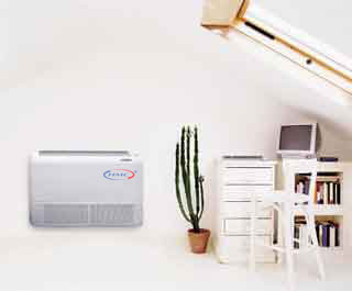 Low level wall mounted split system indoor unit